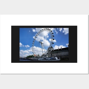 London Eye on a sunny day Posters and Art